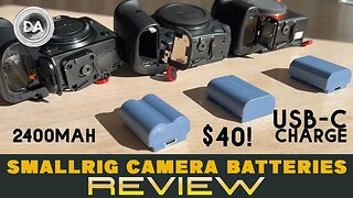 SmallRig Camera Batteries for Canon, Sony & Fuji Review | Large 2400 mAh + USB-C Charging