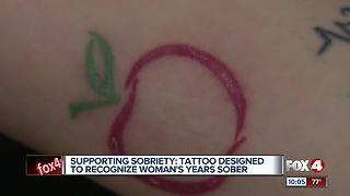 Woman used tattoo to support sobriety