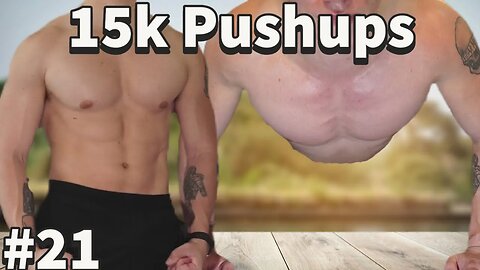 15k Pushups Completed: 400 Push-Ups Daily Day 21 | $1=2 Push-Ups Added