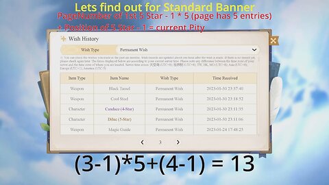 Calculate your Pity in Genshin Impact