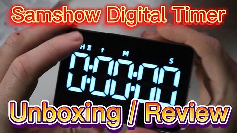 Samshow Digital Kitchen Timer Unboxing and Review