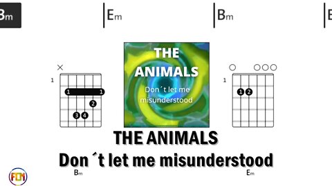 THE ANIMALS Don´t let me misunderstood - Guitar Chords & Lyrics HD