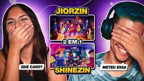 2 EM 1: SHINEZIN + JIORZIN - Diamantes 💎 & Zerando o Jogo 🎮🕹️👾 | [React em Casal] 🔥