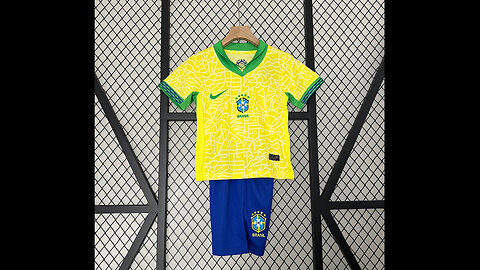 👉🏻⚽️2024 Brazil Home Kid Kits