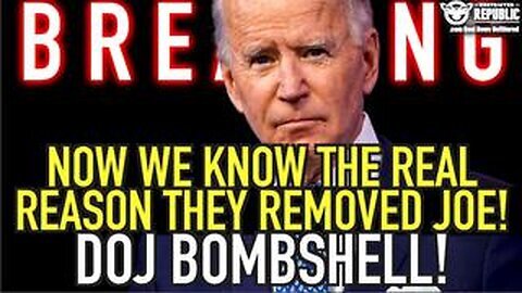 Now We Know The Real Reason They Removed Joe Biden! DOJ Bombshell!