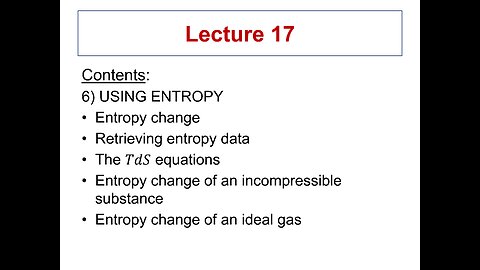Lecture 17 - ME 3293 Thermodynamics I (Spring 2021)