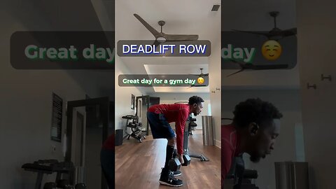 Fit Trader Movement of the day: Saturday Gym Workout Deadlift Dumbbell Row