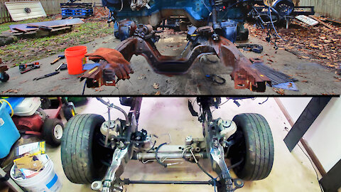 Before and After 80 man hours, our Crown Vic Swap Kit Install is complete! S4 Ep8