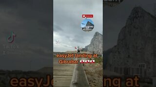 Landing at Gibraltar Airport; easyJet