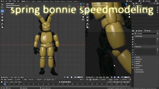 five nights at freddy's: spring bonnie Speedmodel part 1