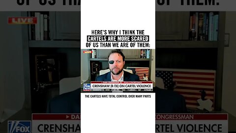 Dan Crenshaw: “The Cartels Are More Scared of Us Than We Are of Them”