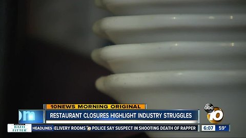 Restaurant closures highlight industry struggles