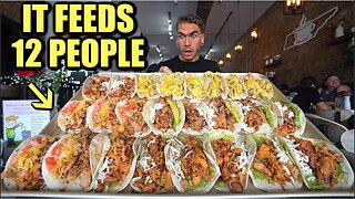 "YOU'LL NEED A BUCKET" INSANE HOT CHICKEN TACO EATING CHALLENGE (Over 10LB)!