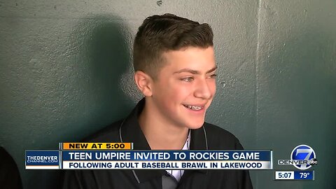 Teen umpire caught up in Lakewood youth baseball brawl invited to Rockies game