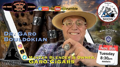 Dr. Garo Bouldokian of Garo Cigars joins the crew of GC&PS.