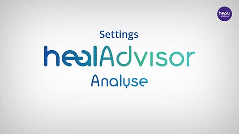 Settings - Heal Advisor Analyse App (05/06)