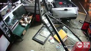 Deputies looking for suspects who crashed into business with stolen truck