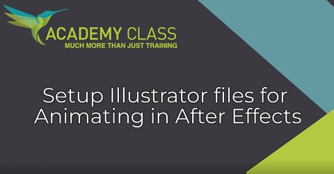 How to Setup Illustrator files for Animating in After Effects