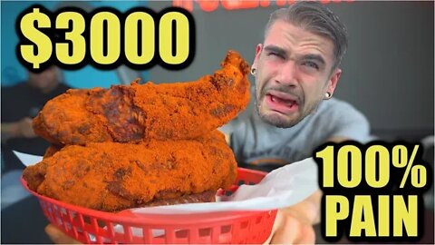 $3000 WORLD'S HOTTEST CHICKEN TENDER CHALLENGE (3.5 MILLION SCOVILLE) | CHEATED & SCAMMED?