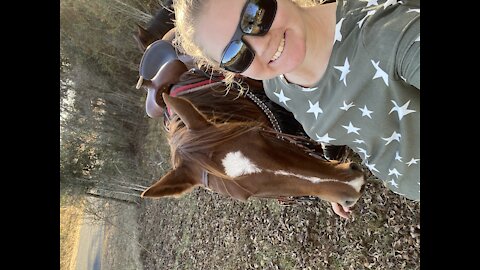 Coming back from a trail ride