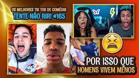 OS MELHORES TIK TOK DE COMÉDIA - TENTE NÃO RIR! #165 | [React em Casal] 🔥