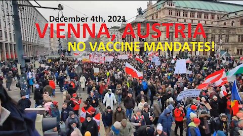 Giant protest against Vax mandates in Vienna, Austria [December 4th, 2021]