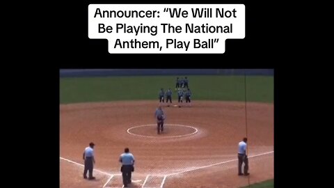 National Anthem BANNED at baseball game!