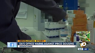 San Diego warns against coronavirus price gouging