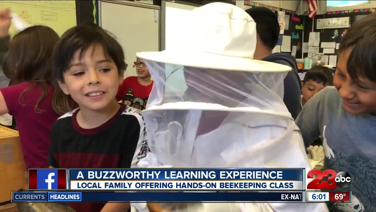 Local family gives students a buzzworthy learning experience