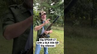 Sig SLX 556 QD silencer on the new Sig SPEAR LT rifle.