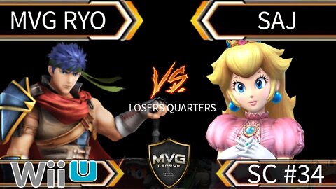 MVG Ryo (Ike) vs Saj (Peach) - SSB4 Losers Quarters - Smash Wii U