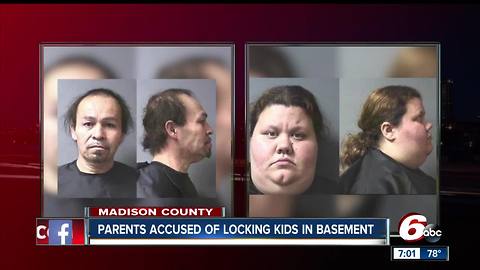 Anderson mother, stepfather accused of locking children in basement without food, water or bedding