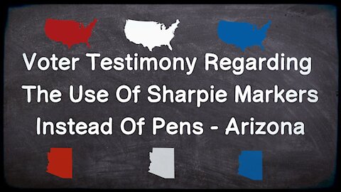 Footage of Arizona Forcing Voters To Use Sharpies 11/3/2020