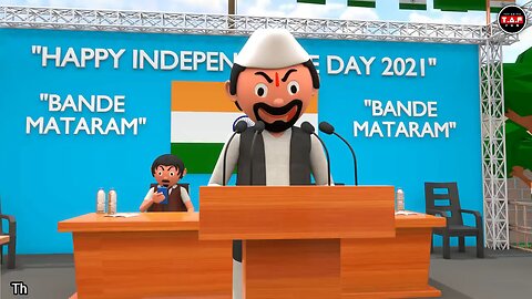 15TH AUGUST SPEECH | Funny Comedy Video | Desi Comedy | Cartoon | Cartoon Comedy