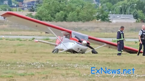 Small plane off Vernon airport runway July 25 2023