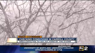 Carroll County prepping for 8-18 inches of snow through Wednesday