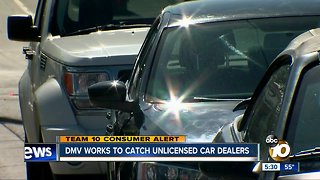 DMV works to catch unlicensed car dealers