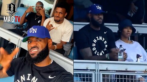 Lebron & Savannah James Take Sons To Dodgers Game For Bobblehead Night! ⚾️