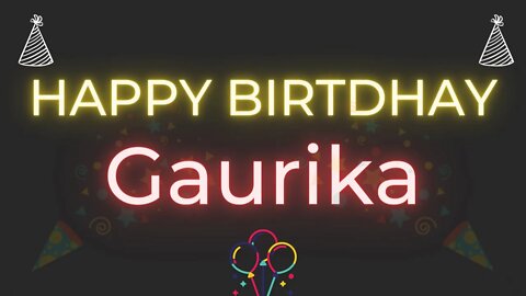 Happy Birthday to Gaurika - Birthday Wish From Birthday Bash