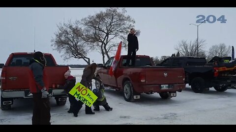 Convoy Support Group in My Hometown (Convoy to Ottawa 2022)
