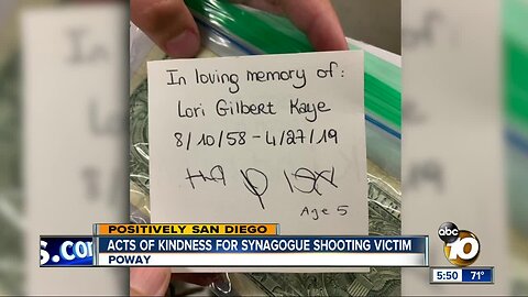 Random acts of kindness for Poway synagogue shooting victim