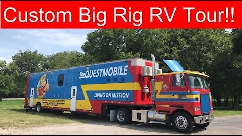 Amazing Semi Truck RV Tour!! | Big Rig RV | RV Tour 2018