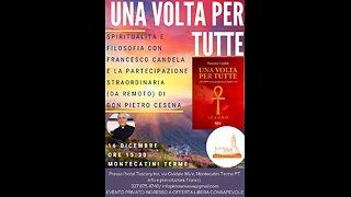 Montecatini Terme 16/12/23 Pistoia Valdinievole Nuova presenta " UNA VOLTA PER TUTTE" con Francesco Candela