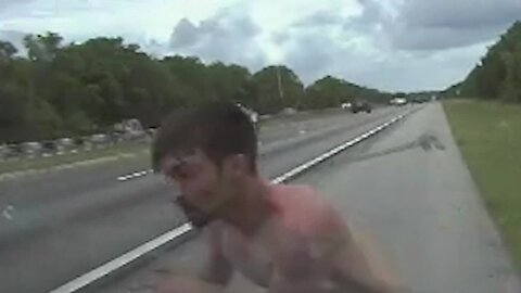 Dashcam video shows man stealing FHP trooper's vehicle, causing Turnpike chase