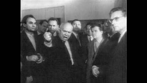 Хрущёв на выставке в Манеже (1962). Nikita Khrushchev.