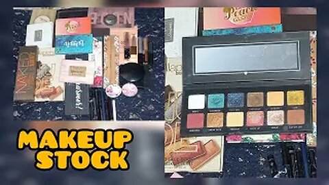 Makeup haul | my entire makeup stock | eyeshadow palletes , highlighters and blushes