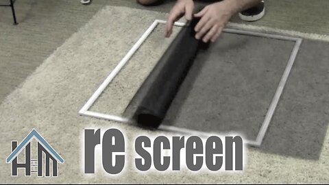 How to replace a window screen. Re screen Easy ! Home Mender