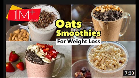 Oats Smoothie for weight loss (No Milk, No Curd, No Sugar) | Oats Breakfast Smoothie | Aarum