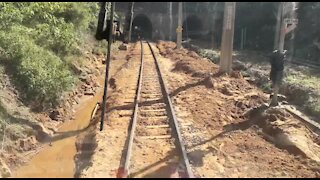 SOUTH AFRICA - Durban - Railway track still damaged (Videos) (gSV)