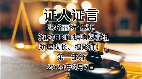 2024年6月7日 郭先生庭审 检方第12位证人-玛格丽特·墨菲 （纽约FBI证据响应小组助理队长、摄影师）第一部分（AI中文朗读 字幕仅供参考） #证人证言 MILESTRIAL #中共头号敌人 灭共者 郭文贵